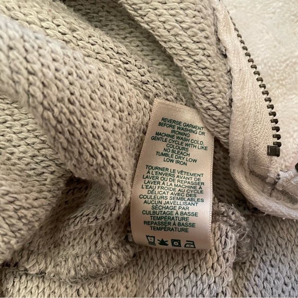 Roots Canada Cowl Neck-Grey Heathered Pullover Long Sleeve Top - Size Small - Picture 11 of 11